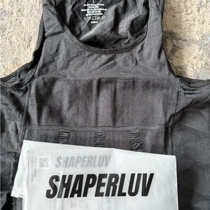 Men’s Shaperluv Black Sleeveless Top